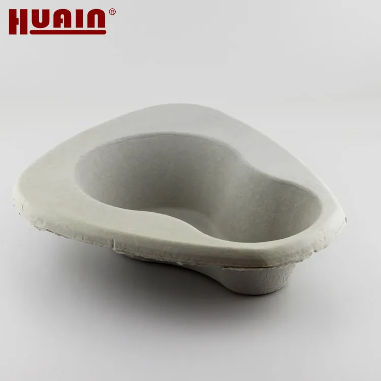 Disposable Hospital Patient Health Care Supplies Biodegradable Paper Bedpan Urinal
