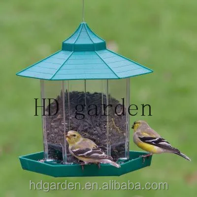 Hanging Waterproof Gazebo Wild Bird Feeder Outdoor Feeding For Garden Decoration