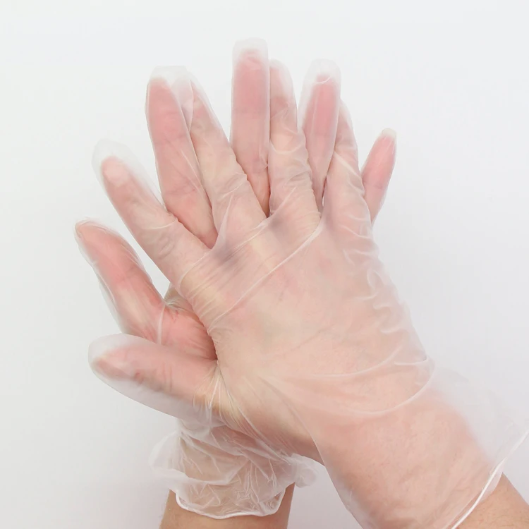 
Cheap Clear medical disposable vinyl glooves, PVC glovees mixed container wholesale 