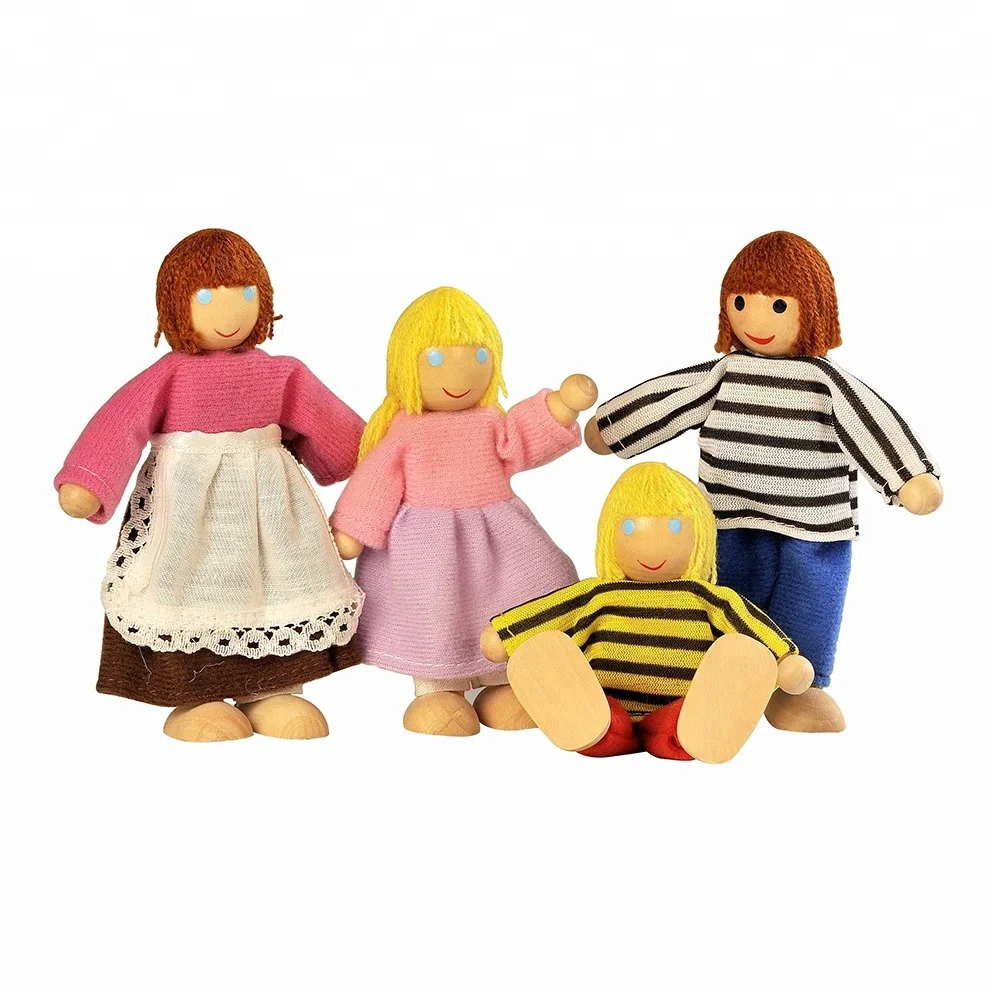 Кукла Семья, 6 шт. счастливая семья серия ролевые игры деревянные счастливые Семейные куклы игрушки