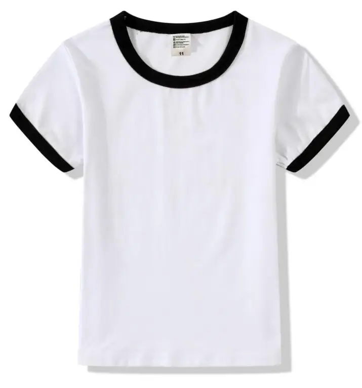 Оптовая продажа 2017 популярная детская футболка с короткими рукавами с логотипом на заказ 100%