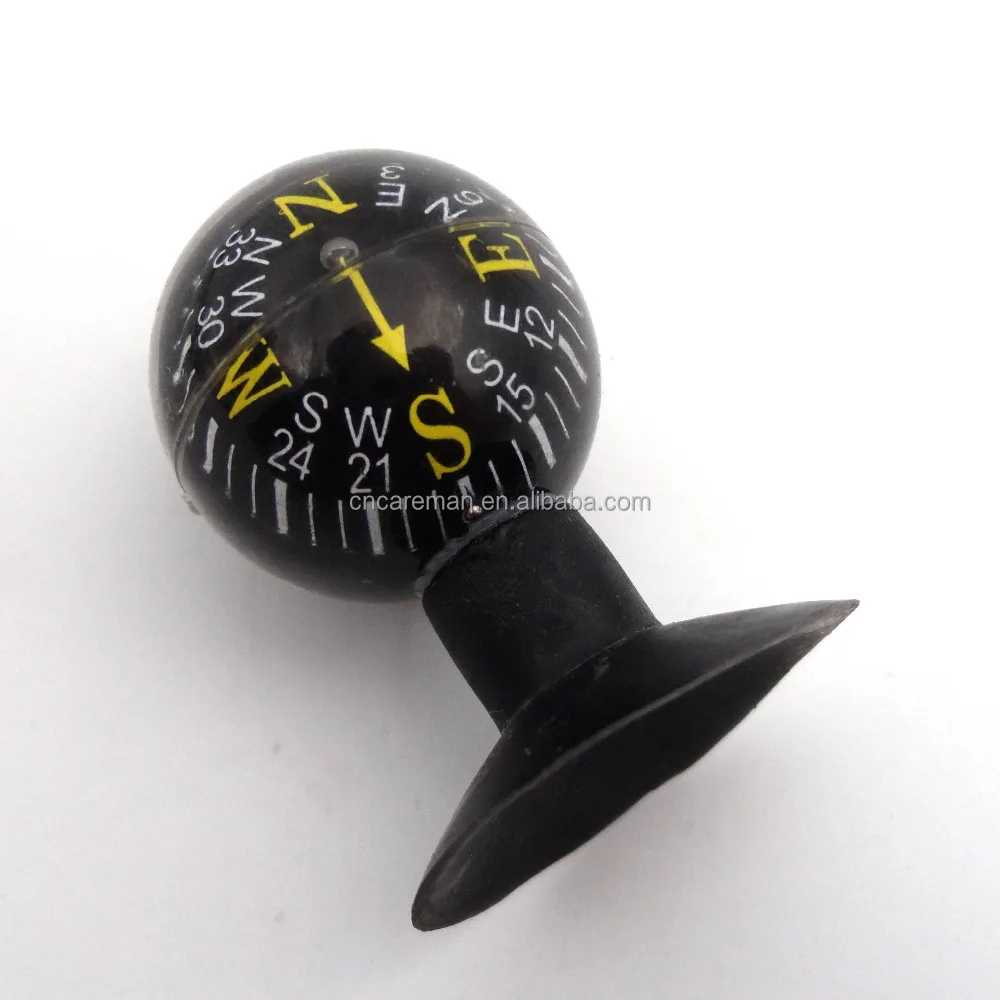 28mm Diameter Suction Base Ball Shaped Compass, Mini Ball Shape Vehicle/Car/Boat Compass OEM Orders Accepted