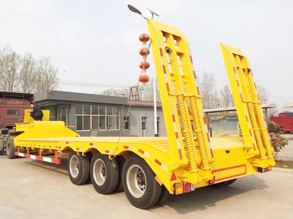 3 Axle 60 Tons Low bed Semi Trailer