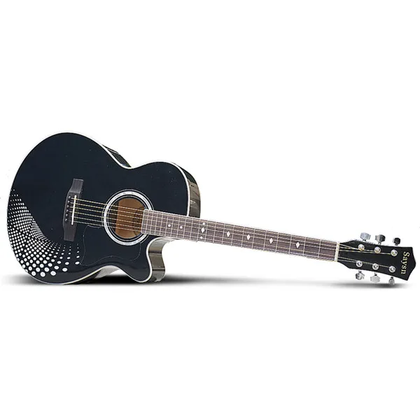 Professional Black Custom  Acoustic Guitars