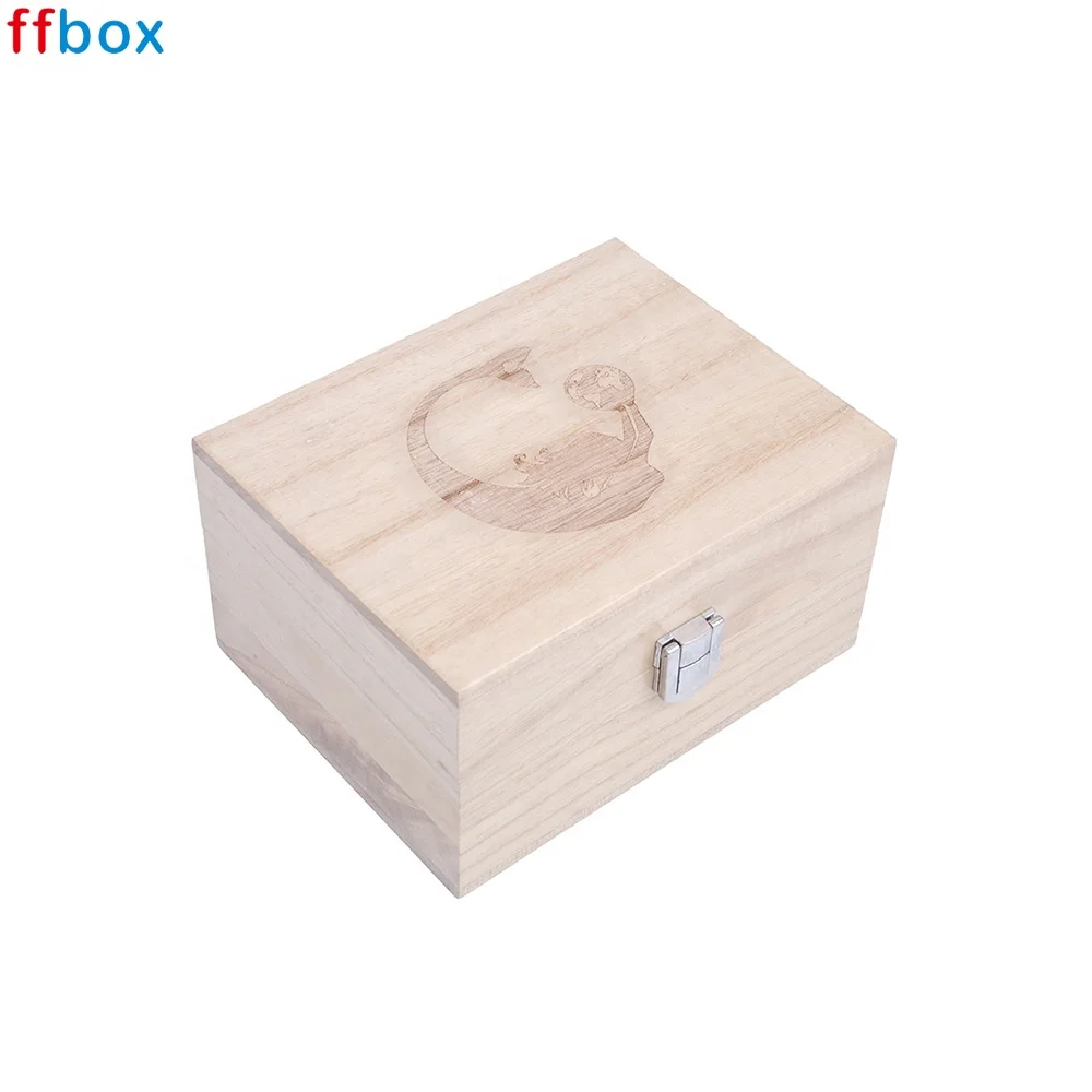 Pine Wood or Paulownia Wood Custom Case Display Perfume Essential Oils Bottle Box