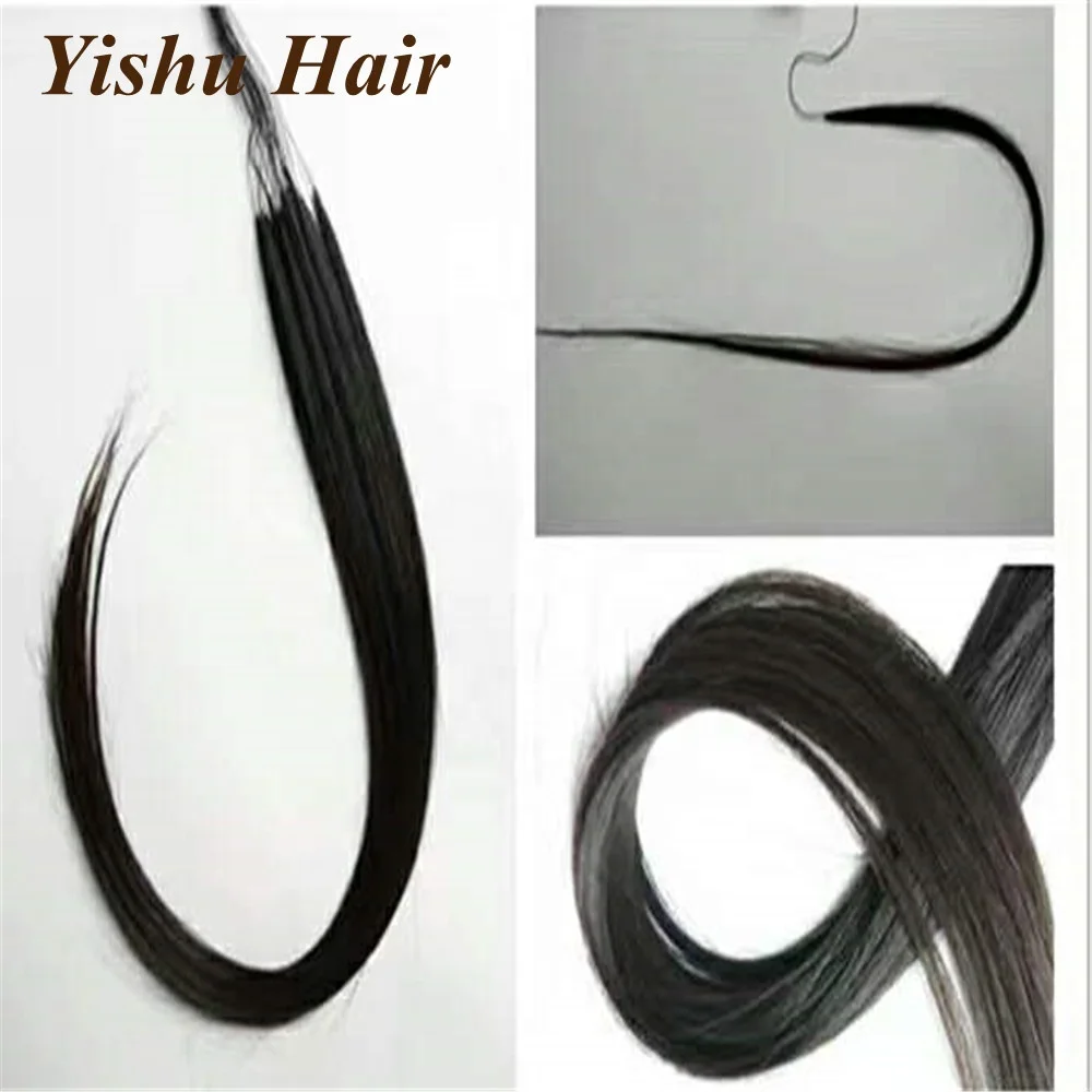 Virgin Remy Iidian/Chinese Hair 100% Pure Hand Knitting Wholesale Price Invisible human Feather Line in Natural Hair Extensions