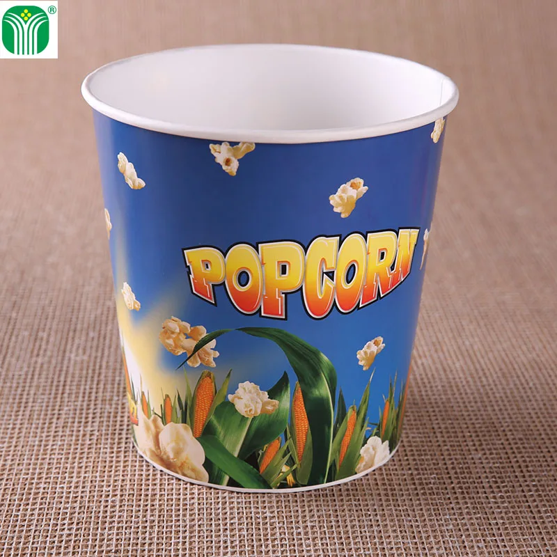 wholesale disposable 3900ml 130oz paper popcorn buckets