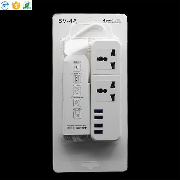 Оригинальный Сетевой фильтр с 3 USB-портами для зарядки, качественный преобразователь питания, адаптер, умная USB-розетка