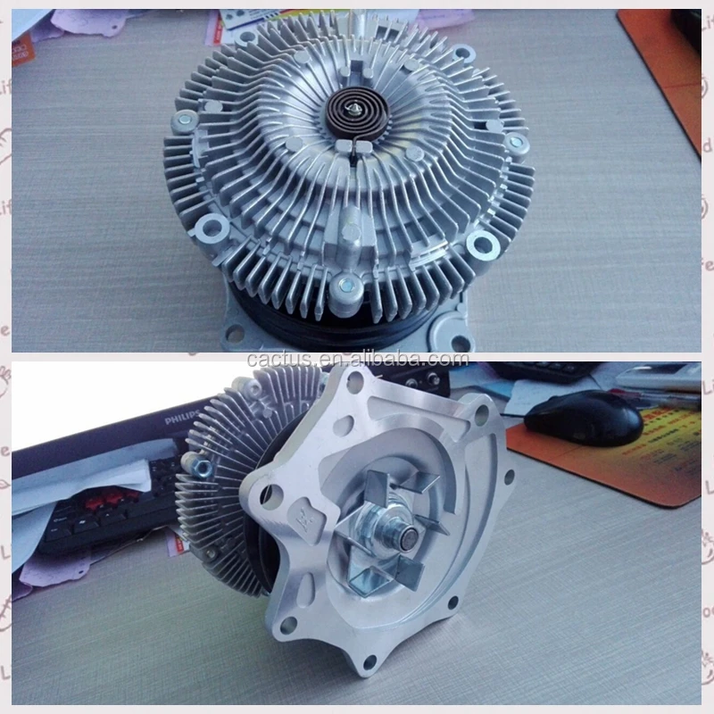 Factory Price Diesel TD27 Engine Parts Water Pump with Fan Clutch 21010-40K31 for NISS-AN Pathfinder/Mistral/Terrano 2663cc