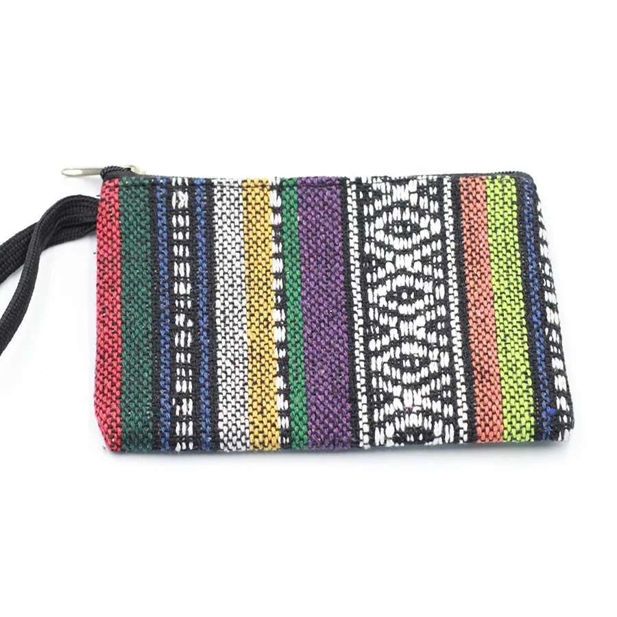 Cheap Factory Price Custom National Customs Pattern Coin Purse Canvas Ladies Mini Purse