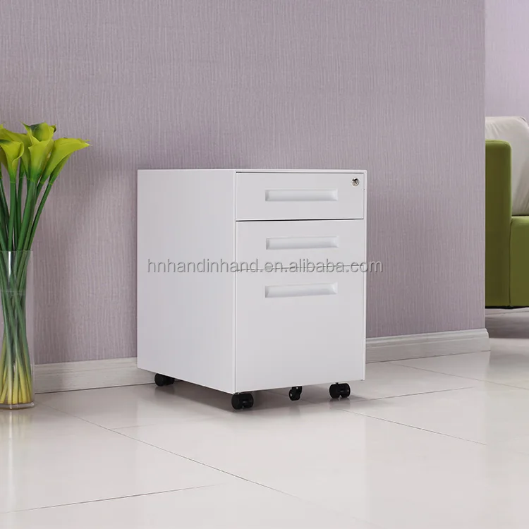 
High quality 3 drawer mobile pedestal cabinet/movable file cabinet under desk metal mobile pedestal 