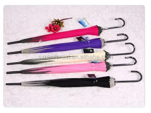 New Design 16 Ribs Lady Special Shape gift Pagoda Umbrella