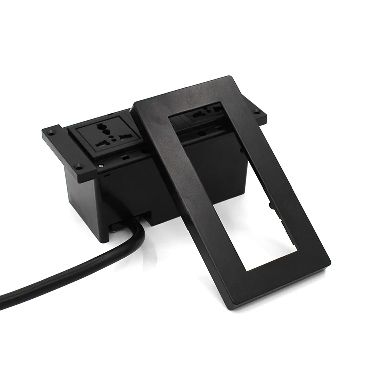 
Baiyou US/UK/Univerasal TR power outlets socket strip with 2 USB and Type-C port&overload protection&Aluminium/Plastic Cover 