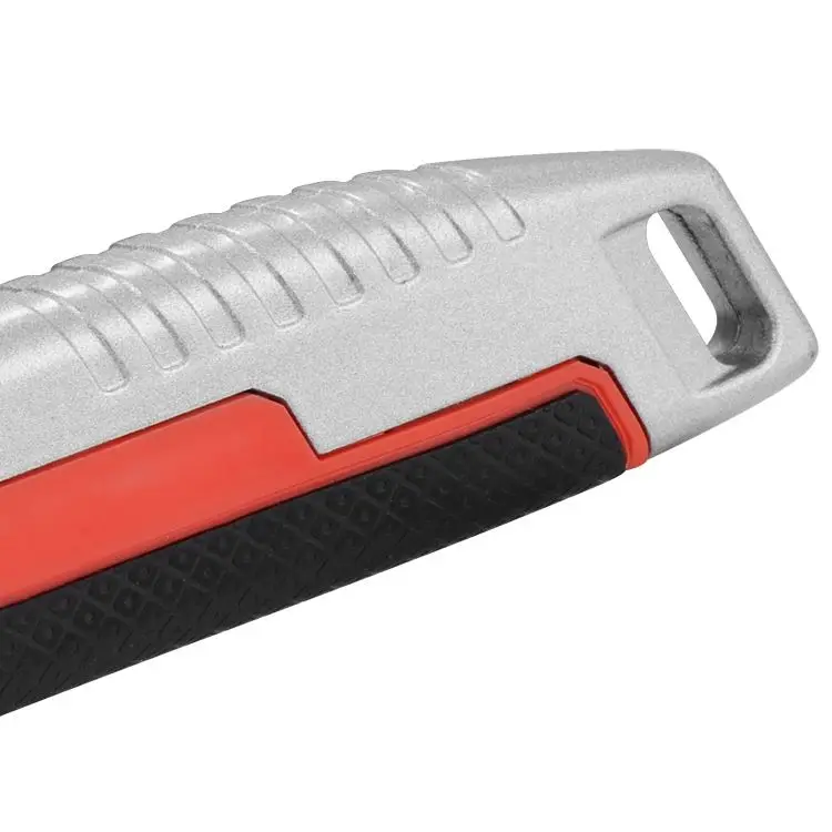 Aluminum alloy TPR rubber auto retractable safety knives box cutters