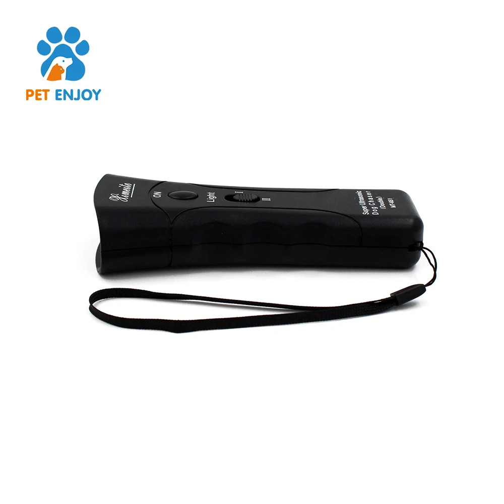 New Double-Headed LED Flash Light 3 in 1 Mode Ultrasonic Anti Dog Bark Device Handheld Repeller