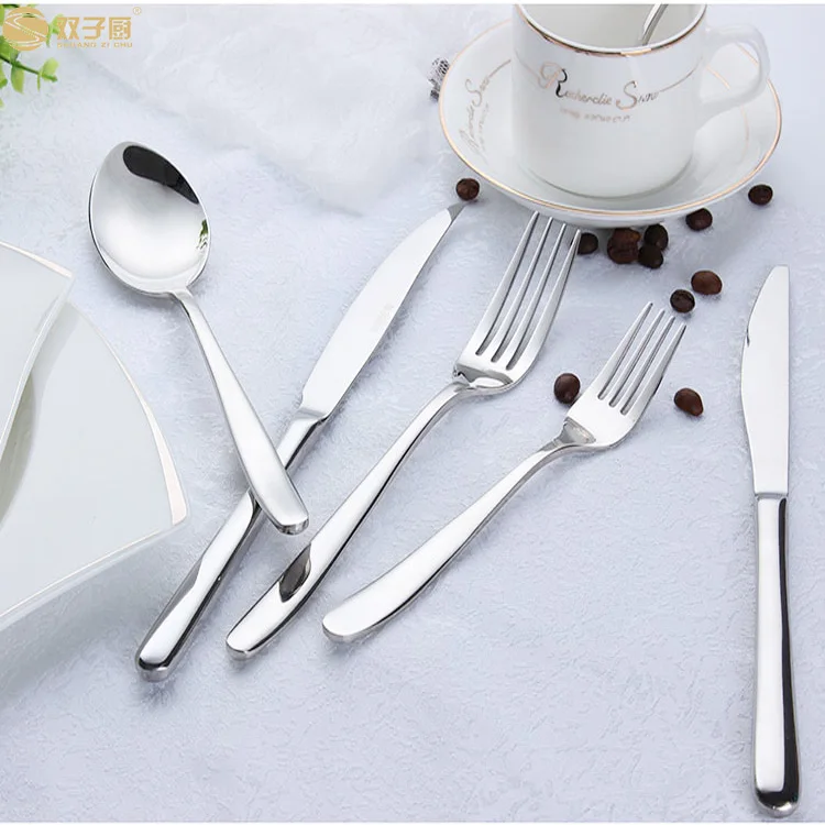 
4 piece cutlery set stainless steel silverware knife spoon 