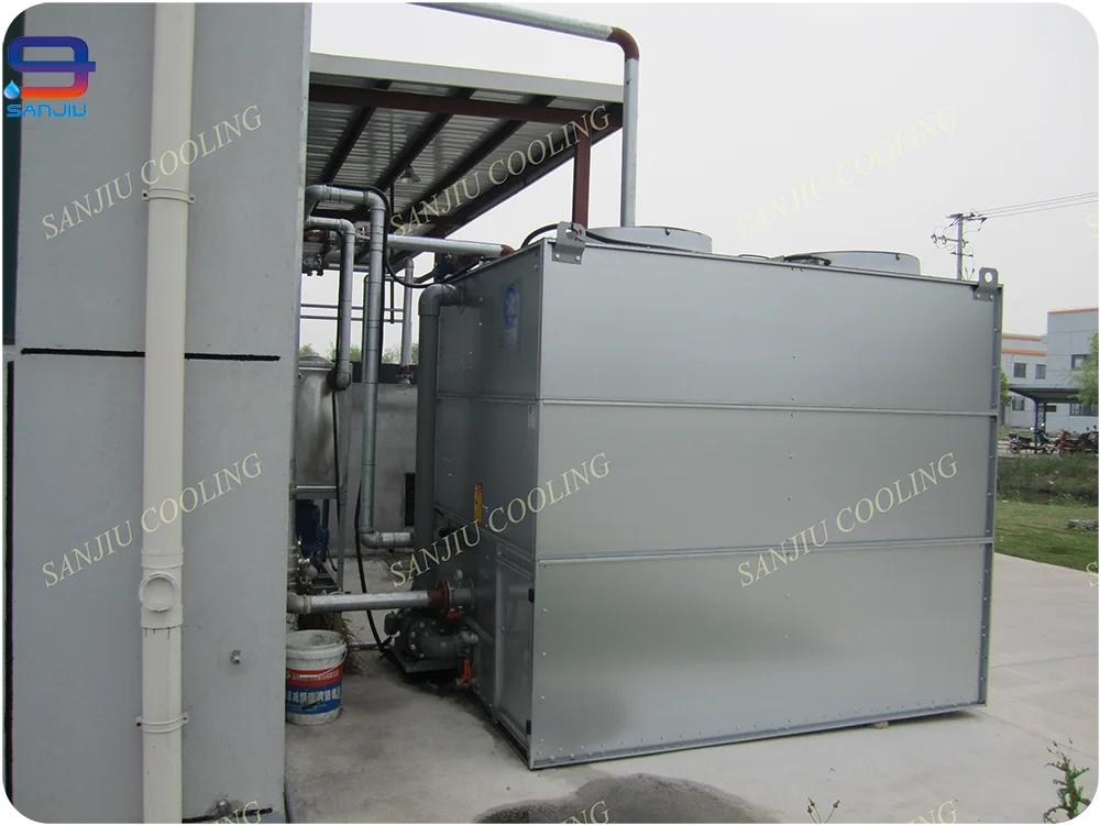 30 Ton Closed Circuit Cross Flow GHM-225 Wet Square Liquid Cooling Tower for Induction Furnaces