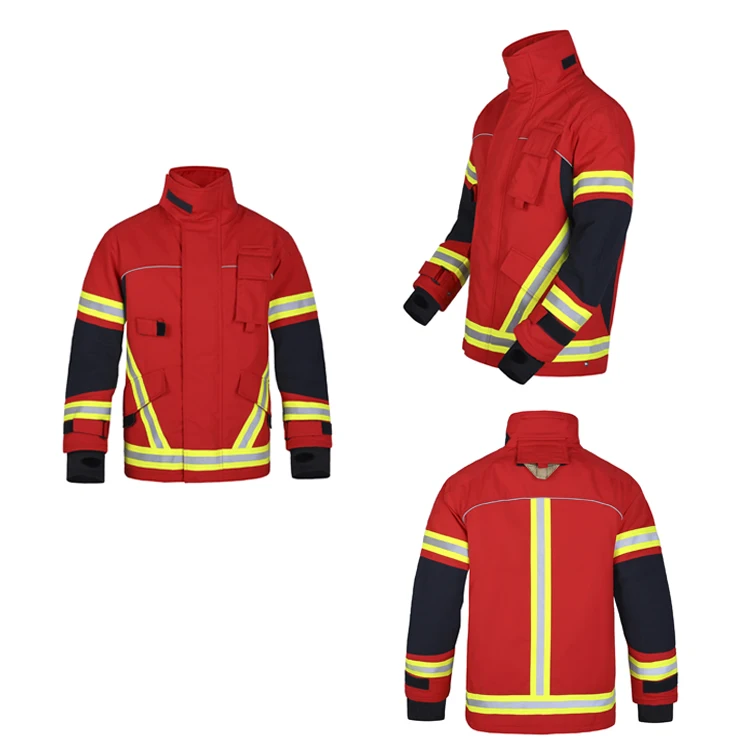 Factory Supply Nfpa 1971 Firefighter Suits En 469 Twill Shell 4 Layers Nomex Fire Fighter Fireman Fire Fighting Clothing