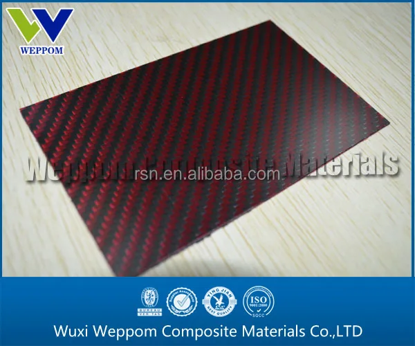 
3K Hybrid Twill Woven Kevlar Aramid Carbon Fiber sheet 5mm 