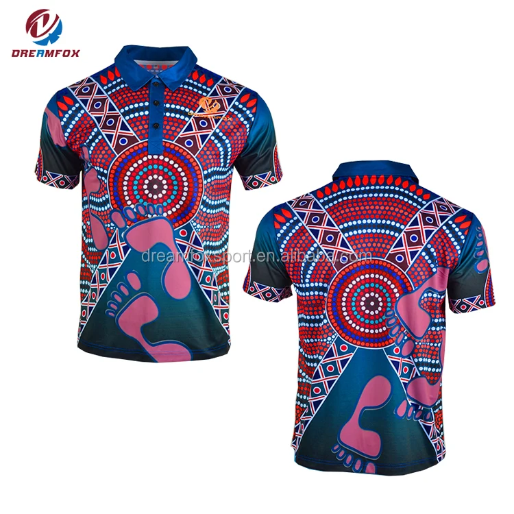 wholesales design custom made sublimated cricket bowling team shirts, bowling polo shirts