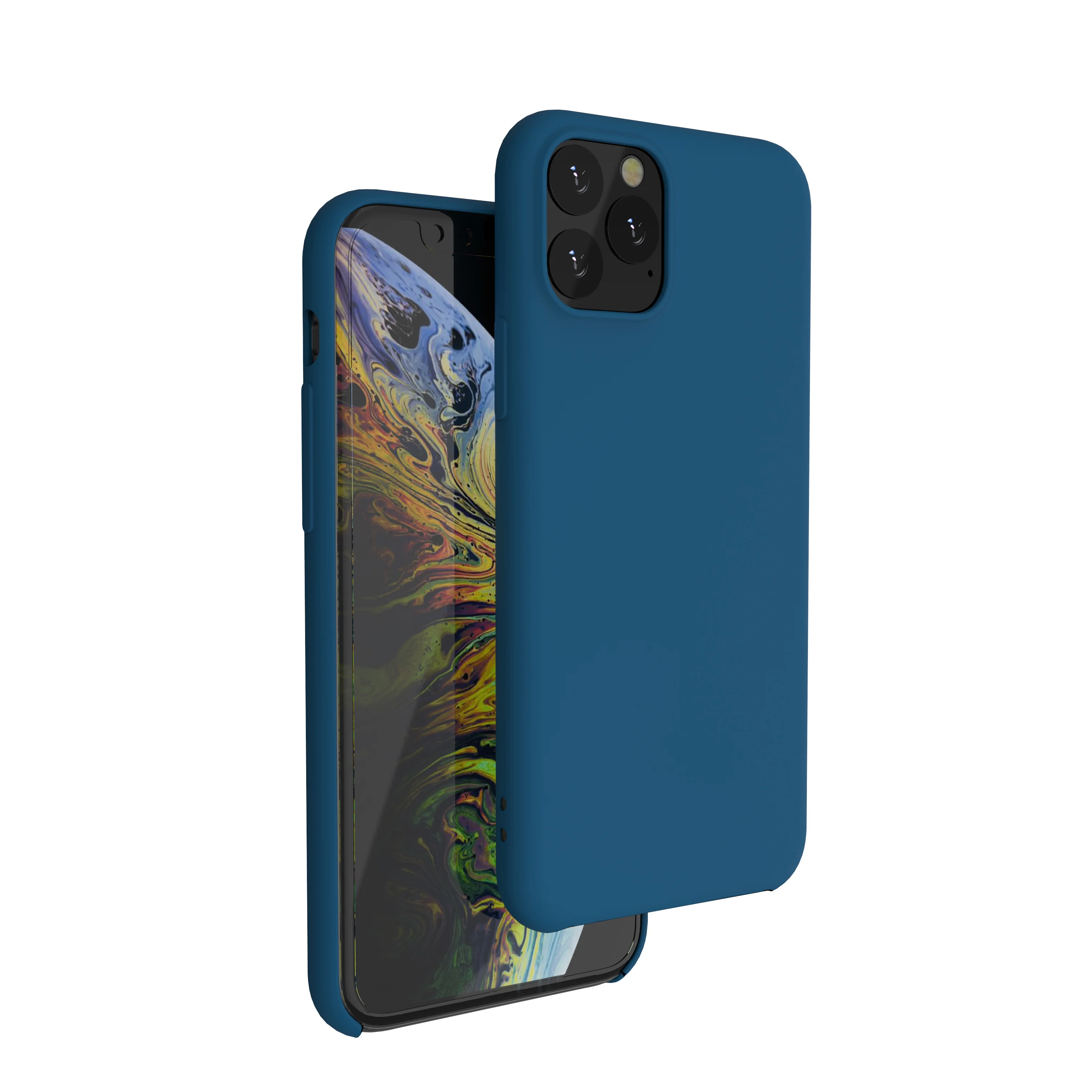 Pc Пользовательские жидкости силиконовой резины чехол для телефона с микрофиброй Iphone Xi Xr X Xs Max