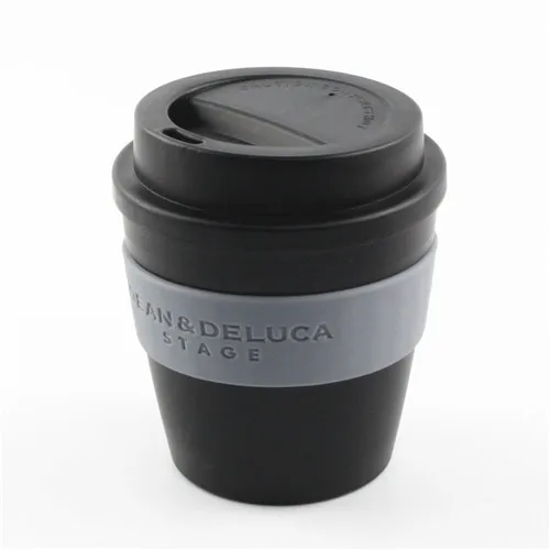 Пластиковая матовая черная Дорожная кружка объемом 16 унций для