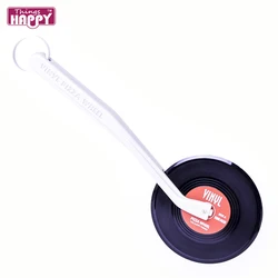 Прямая Заводская поставка, новый дизайн кухонной посуды, пластиковая круглая виниловая резак для пиццы с CD-записью в стиле ретро