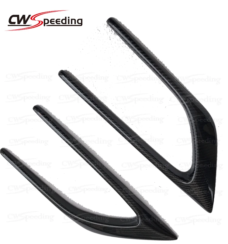 CARBON FIBER FRONT BUMPER VENTS FOR MERCEDES-BENZ C-CLASS W205 C180 C200 C260 BODYKIT