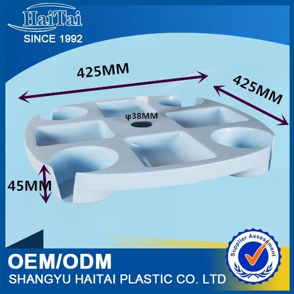 Plastic Different style umbrella drink holder, umbrella table, umbrella tray