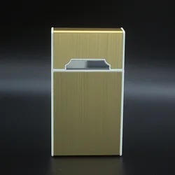 Водонепроницаемый прямоугольный металлический футляр для сигарет, коробка для табака для промо-подарка