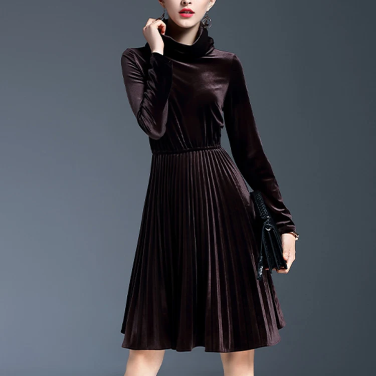 Latest Dress Designs for Ladies Velvet Dress Wholesale