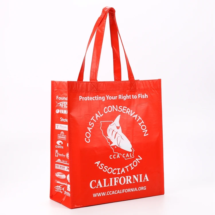 OEM Custom Logo RPET & PP Non-Woven Tote Bag Eco-Friendly & Recyclable Laminated Promotional Cheap Custom Shopping Bag for Gifts
