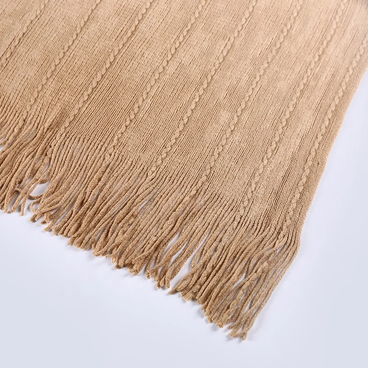 High quality 100 %acrylic scarf Indian custom made african shawl for women