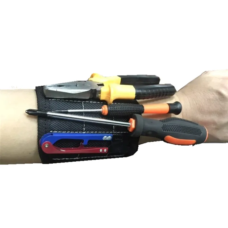 Adjustable 1680D Nylon Portable Tool Holder Tool Kit Magnetic Wristband For Holding Screws