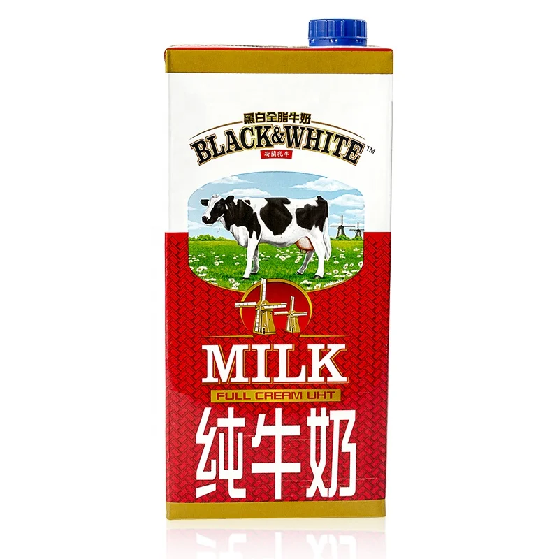 1L Black&White Full cream Milk UHT milk Belgium