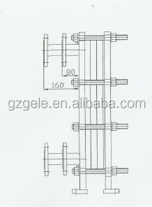 
Liquid Gaskted Plate heat exchanger for beverage machin 