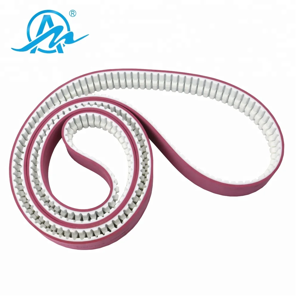 Мощность передачи ATK10 + т 3t pu добавить покрытый Красной резиной ремень плоский с направляющей бар