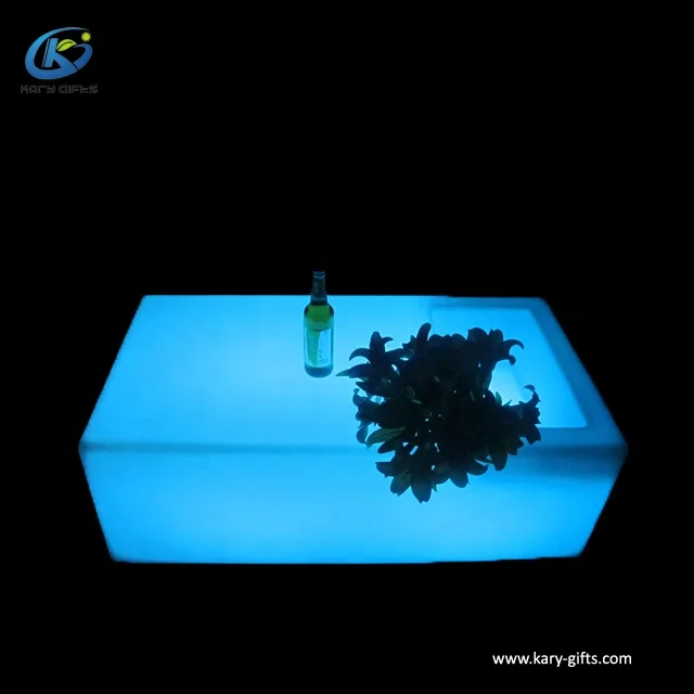 Multi Color Change Nightclub Glow LED Bar Table