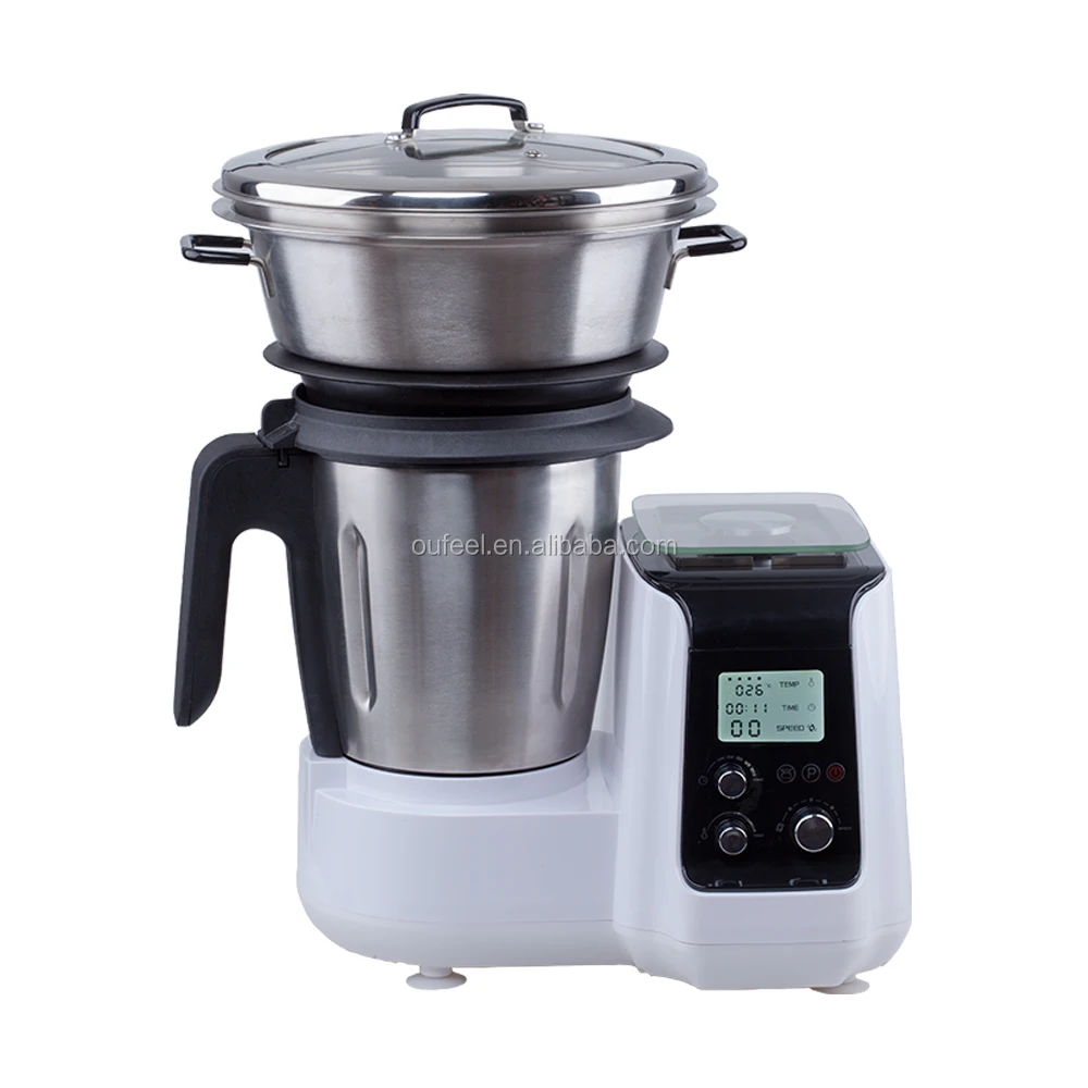 Cooking machine with LCD adjustable speed