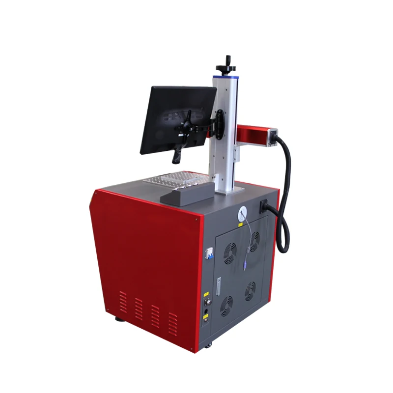 Professional 30 watt mopa fiber color laser marking machine plastic sign engraving machine food packaging date stamp machine
