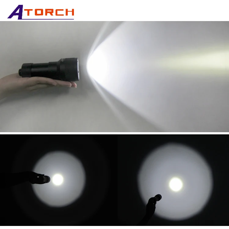 
Factory price 1000LM underwater diving torch IP68 waterproof led diving light cheap flashlight 