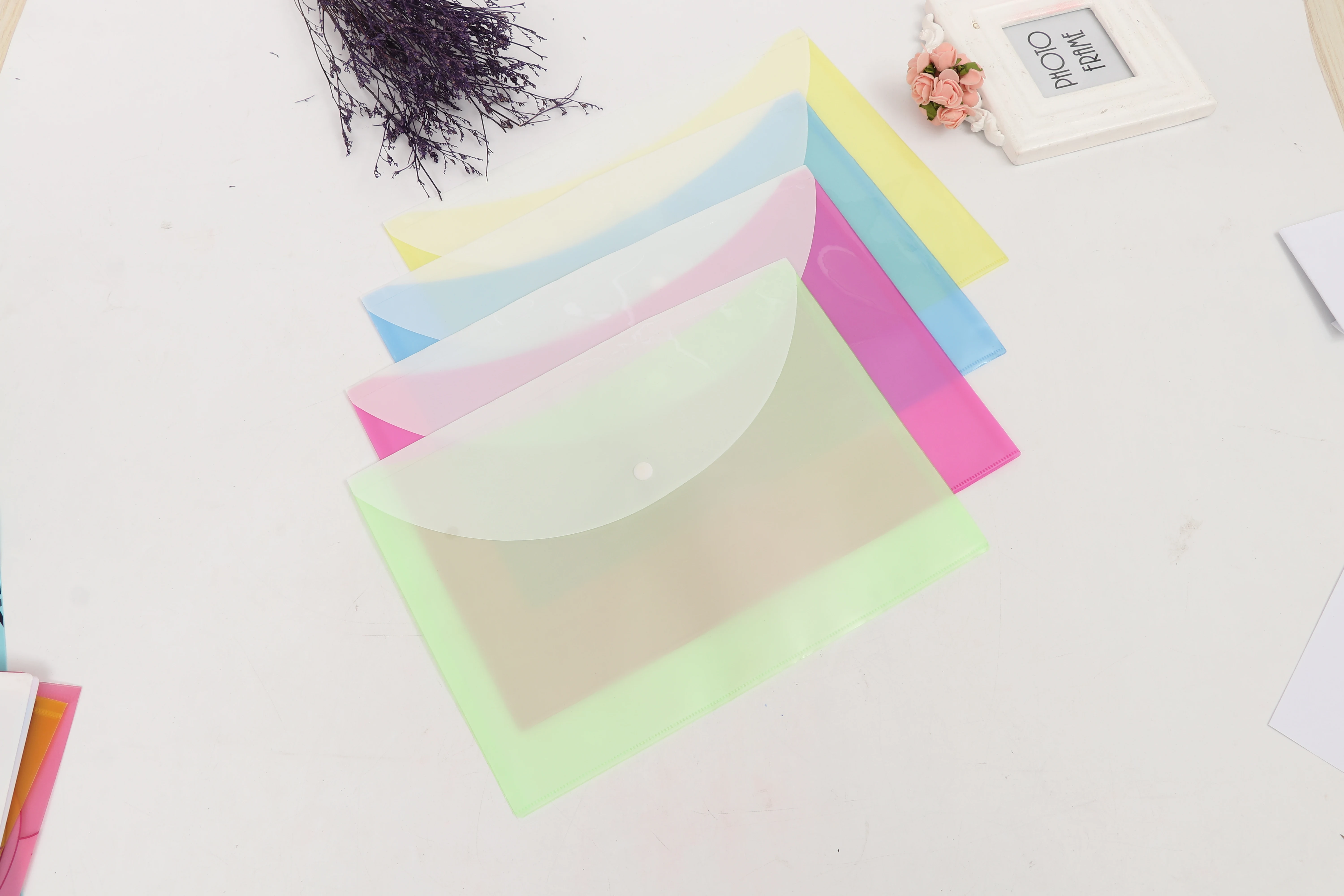 
A5 pocket folder a4 zip pp transparent file 