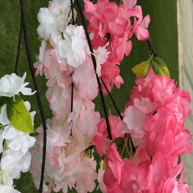 Artificial Cherry Blossom Flower Branch For Wedding Decor