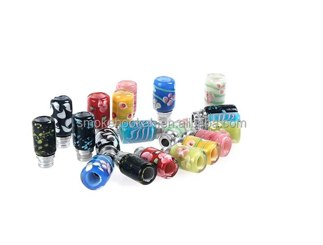 nice design Glass art flower drip tip, 510 beautiful ecig drip tip in stock