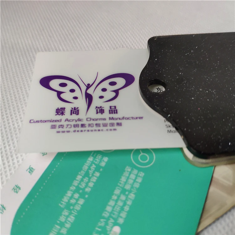 
Free Sample Promotion Gift Plastic Acrylic Custom Print Glitter Card Holder Id Card Holder Wallet Bus IC Card Holder Wholesale 