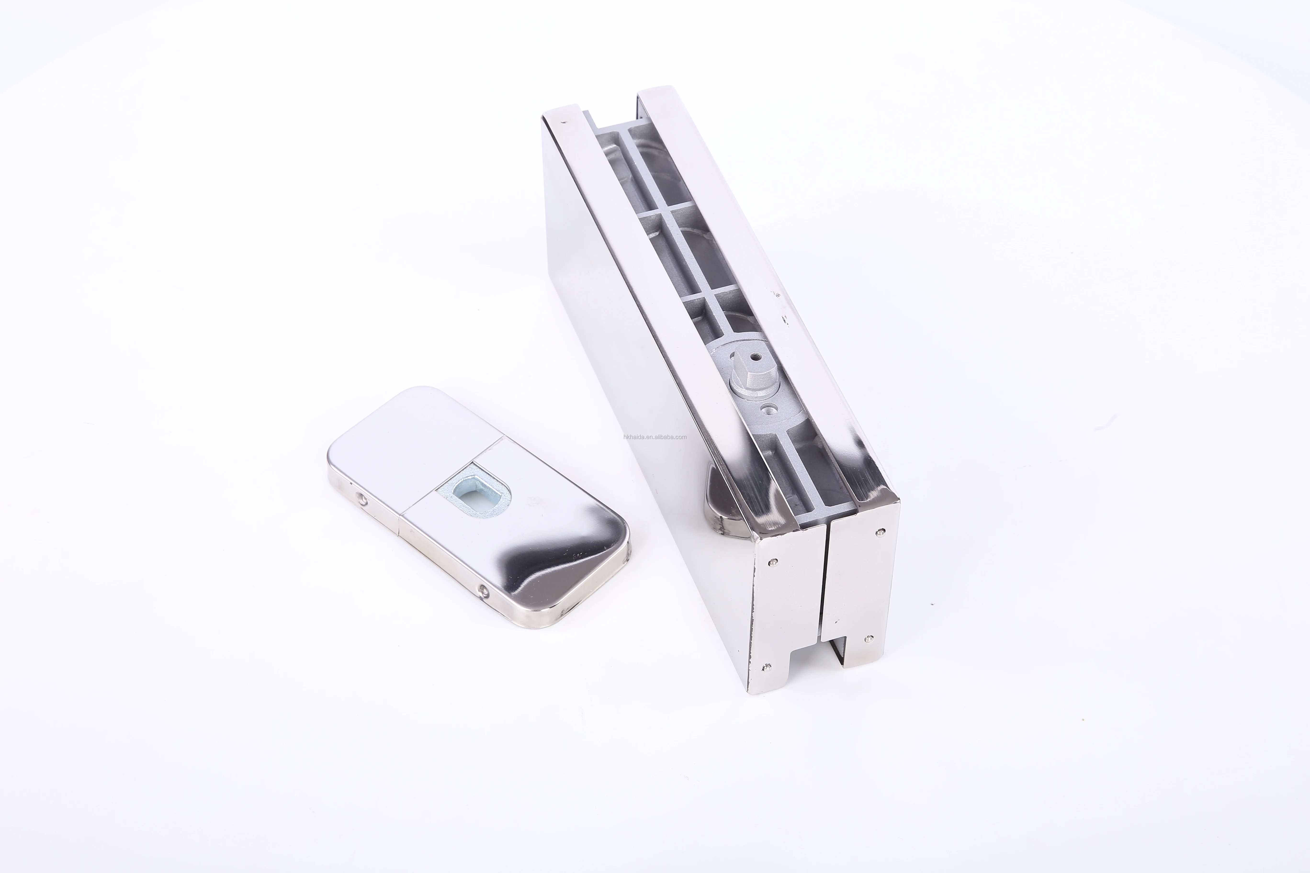 HPF-100 Glass Door Hardware Hydraulic Patch  Fittings Non-digging Floor Spring Hinge