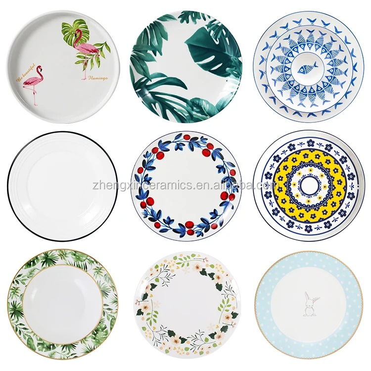 Hotel restaurant daily use high quality food contact safe new bone porcelain serving plates for weddings