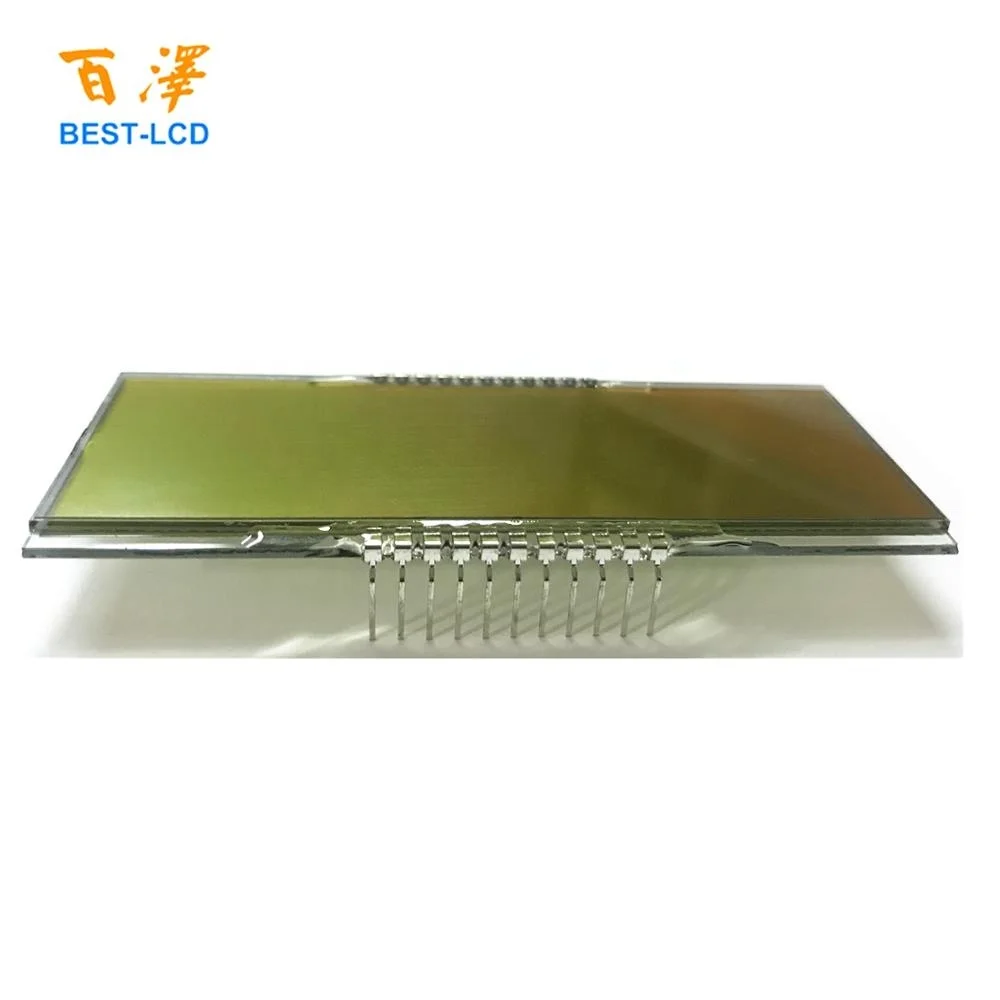 
Custom size 22 Pin 6 Digits 7 segments STN Yellow-Green LCD Display For Fuel Dispenser/Industrial Machine/Electronic Products 