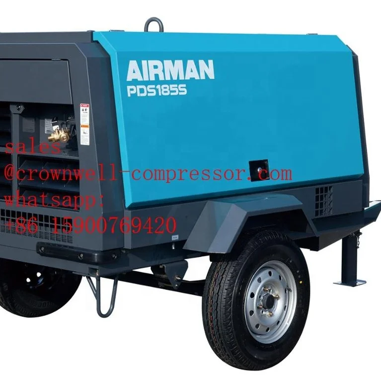 PDS185S-6C2 AIRMAN портативный винтовой компрессор прицеп серии двигатель YANMAR