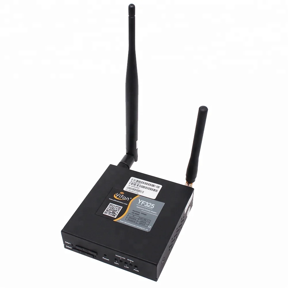 YF325 агрегатор 4g промышленный LTE маршрутизатор со слотом для sim-карты и 2 портами Lan